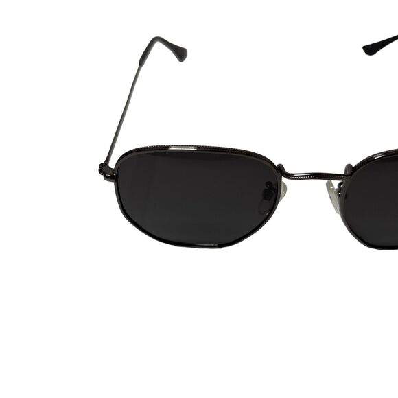 Retro Hexagonal Geometric Sunglasses Mirror Lens Classic Hipster Style Pre-Owned - Picture 7 of 11